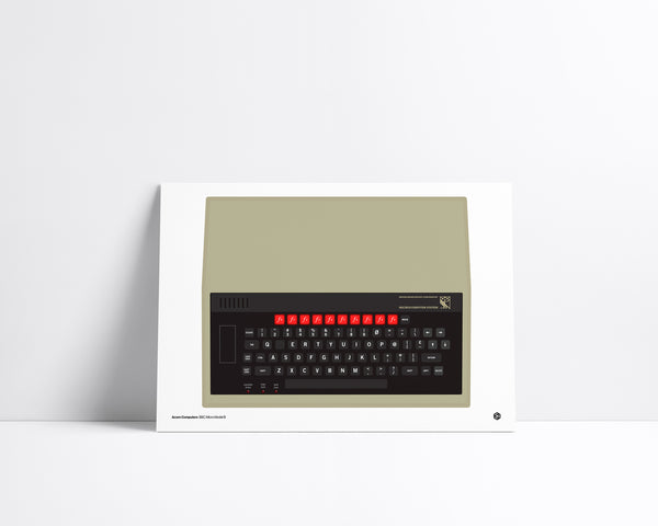 Acorn BBC Micro Model B - vintage technology art print - Gizmo series