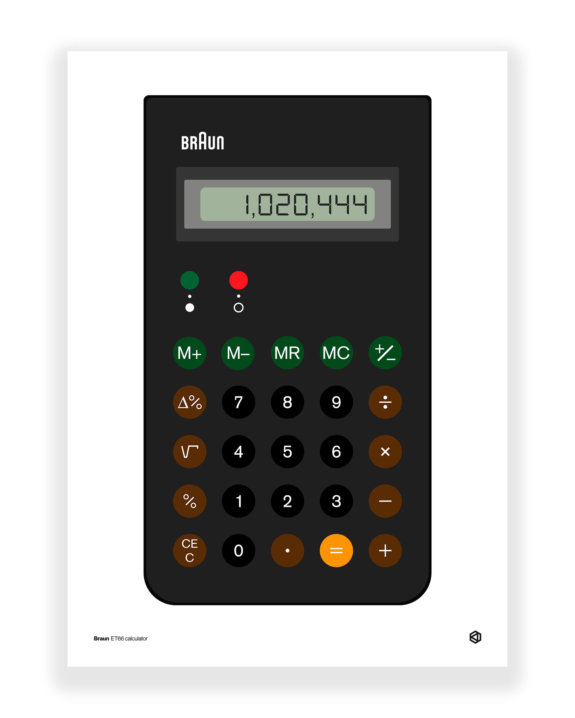 Braun ET66 calculator