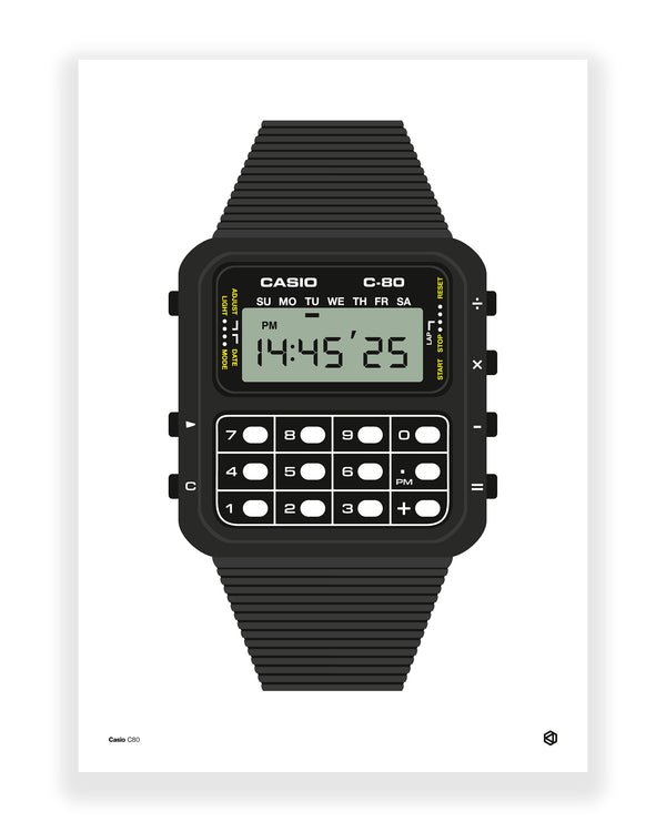 Casio C80 calculator watch