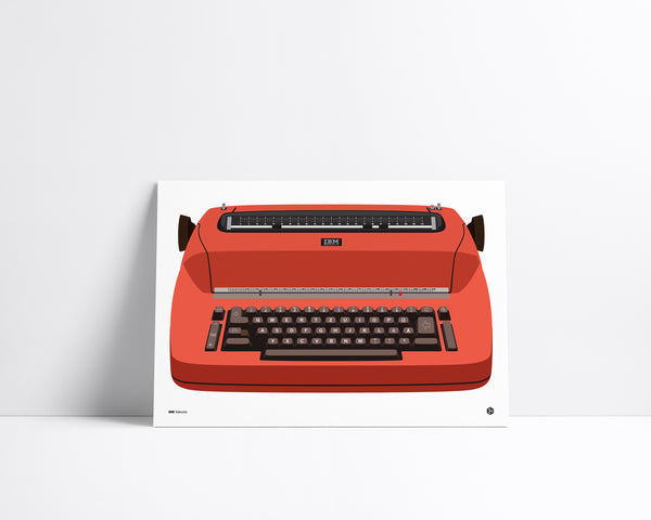 IBM Selectric - vintage technology art print - Gizmo series