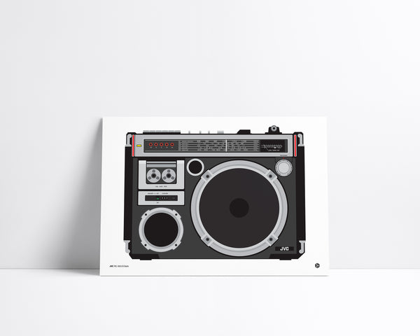 JVC RC-550 El Diablo - vintage technology art print - Gizmo series