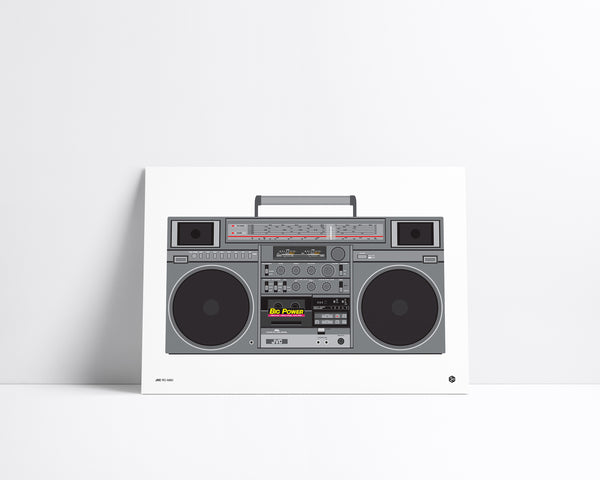 JVC M90 - vintage technology art print - Gizmo series