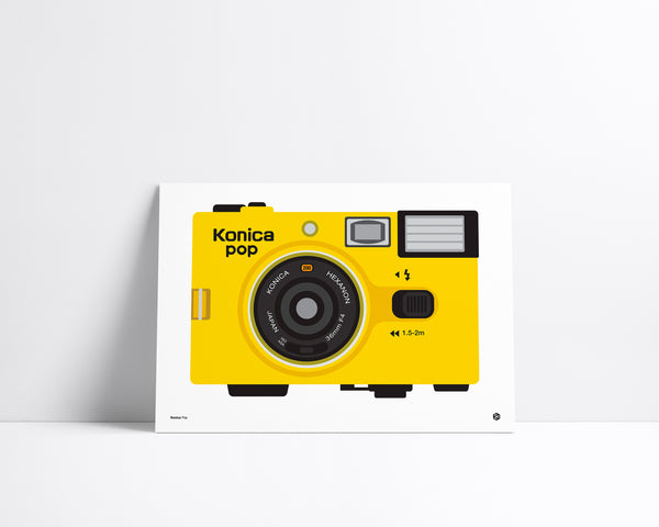 Konica Pop - vintage technology art print - Gizmo series