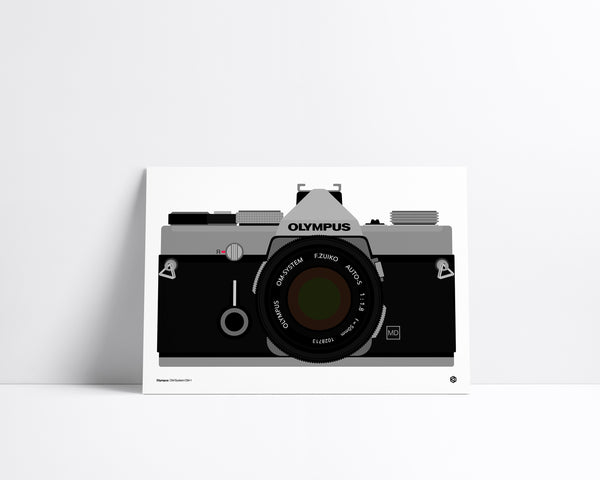 Olympus OM Series OM-1 - vintage technology art print - Gizmo series