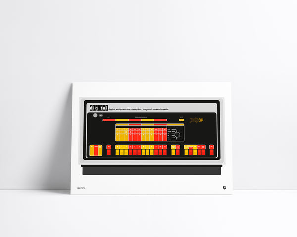 DEC PDP-8 - vintage technology art print - Gizmo series