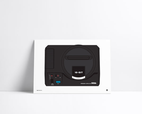 Sega Mega Drive - vintage technology art print - Gizmo series