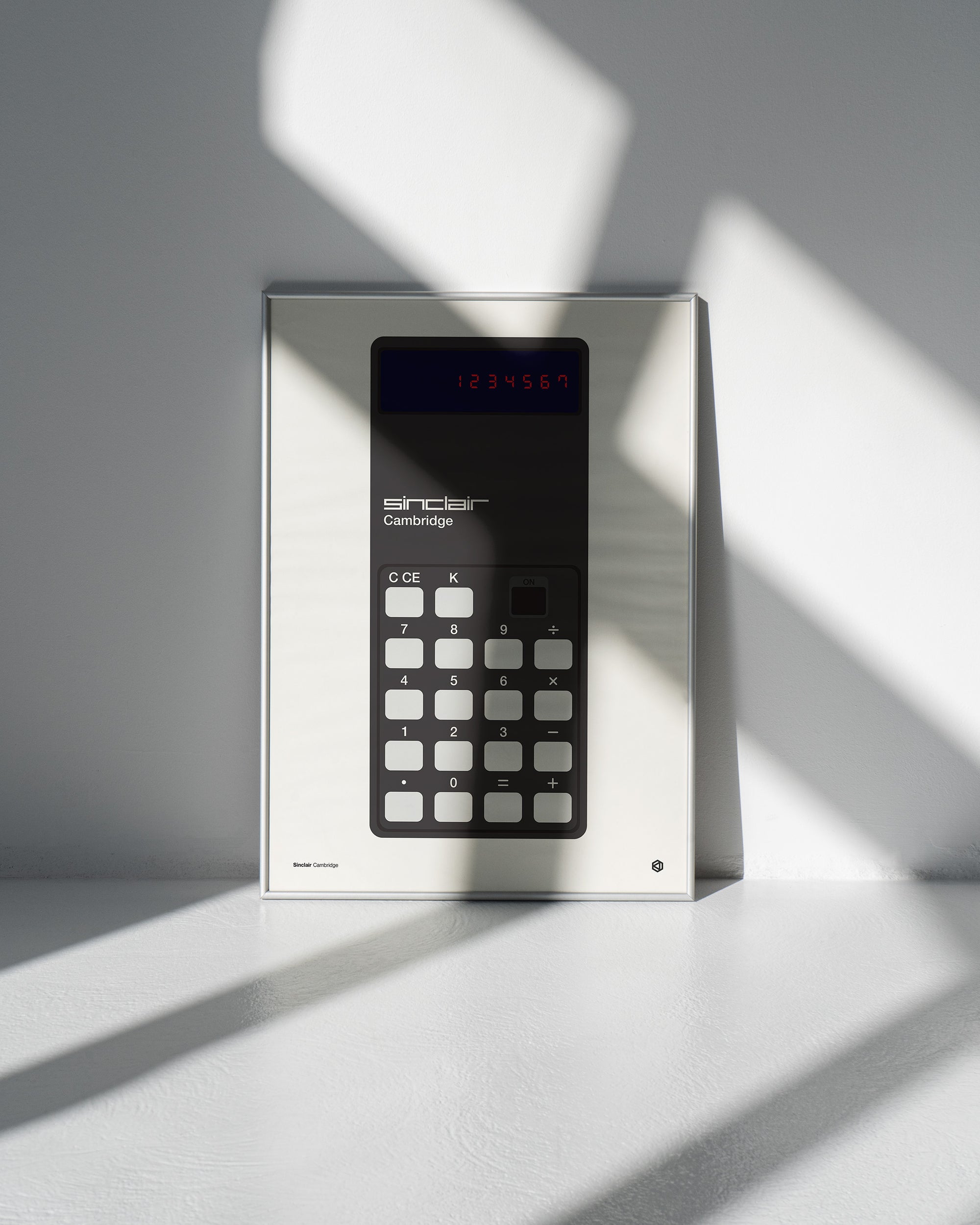 Sinclair Cambridge calculator - vintage technology art print - Gizmo series