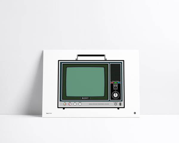 Sony KV-1310 - vintage technology art print - Gizmo series