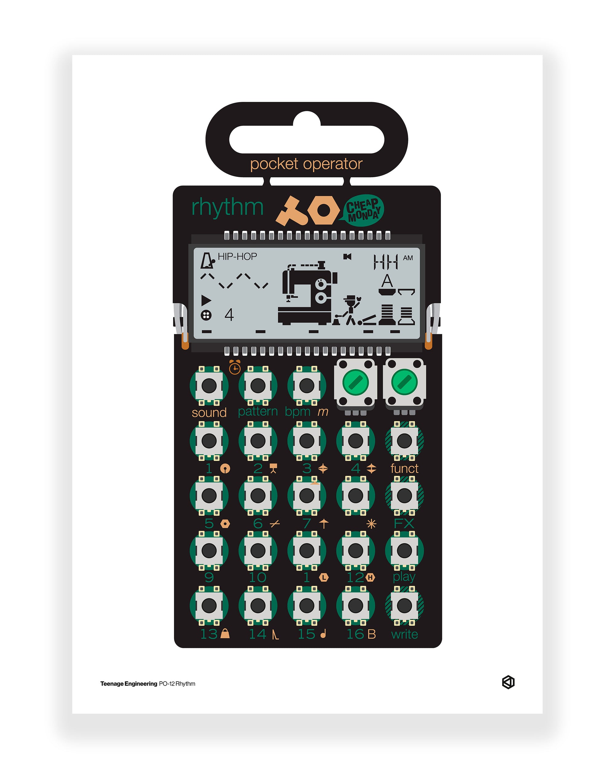 Teenage Engineering PO-12 Rhythm