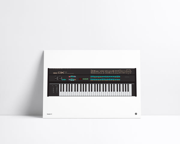 Yamaha DX7 - vintage technology art print - Gizmo series