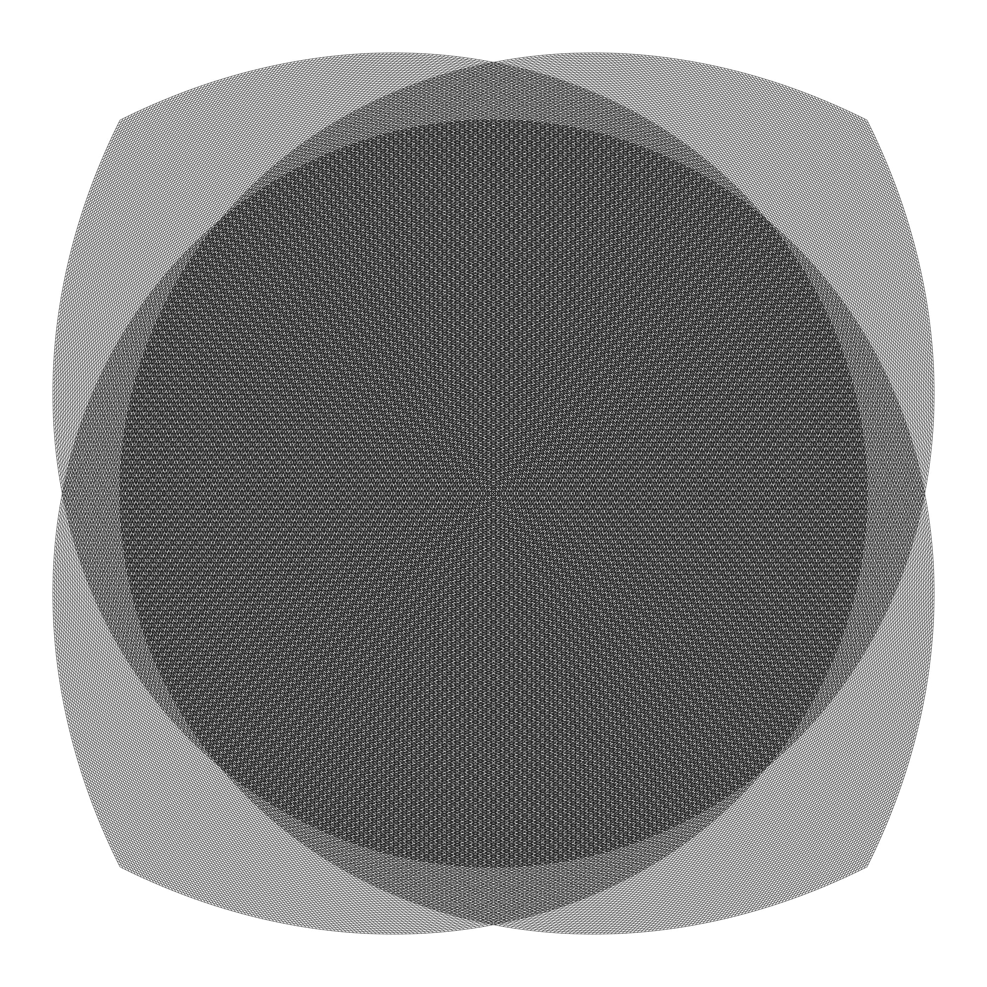 Gray geometric shape with a textured pattern on a white background